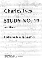 Study No. 23 piano sheet music cover